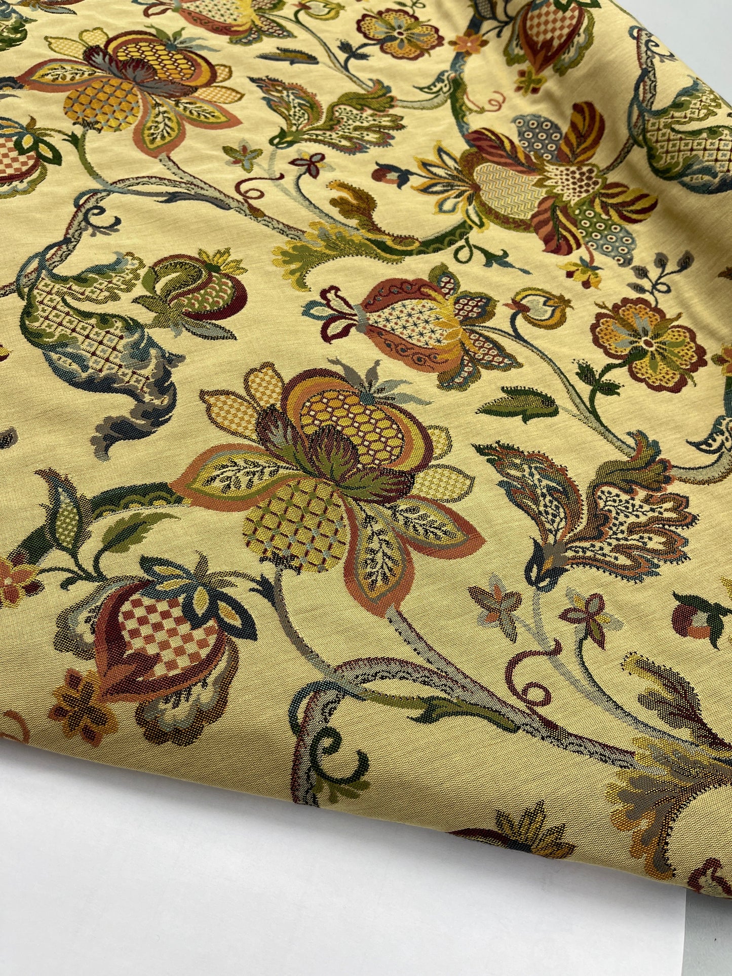 Golden Royal Court Tapestry Blend Home Furnishing Fabric