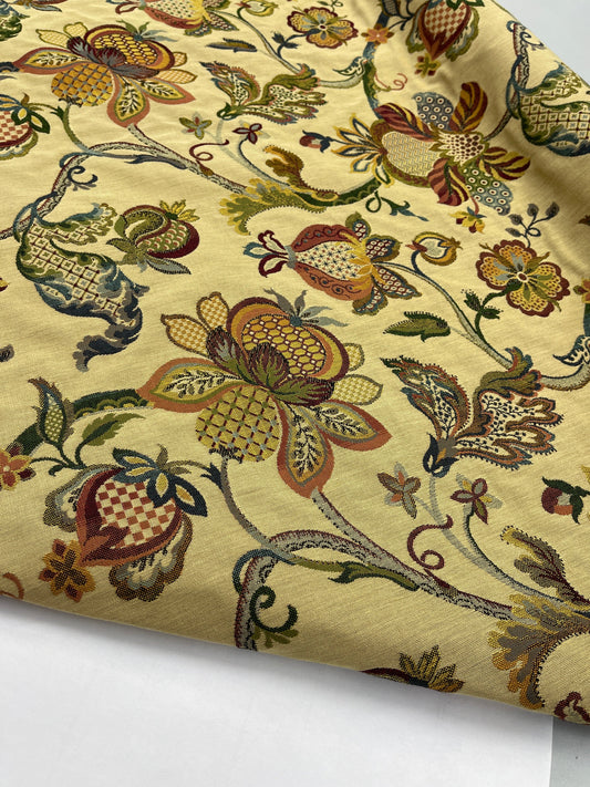 Golden Royal Court Tapestry Blend Home Furnishing Fabric