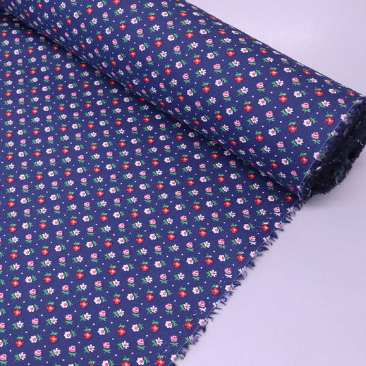 Great Value - Wide Width Floral Cotton - Blue - Ditsy