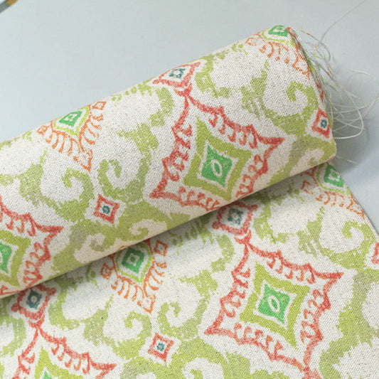 HOME FURNISHING LINEN MIX GEOMETRIC - Buckingham - Yellow and Orange