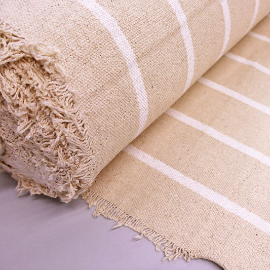 Heavy Weight Cotton - White Stripe