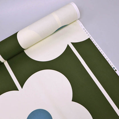 Orla Kiely Furnishing Fabric - Abacus Flower - Powder Blue