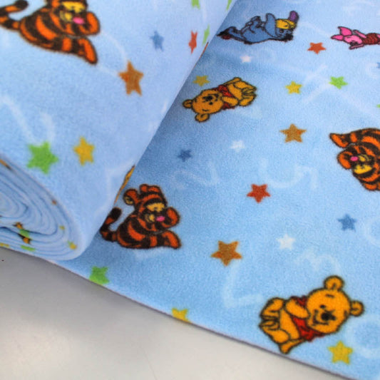 Winnie the Pooh Anti-Pill Polar Fleece - Blue